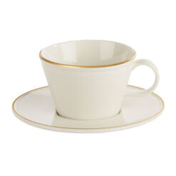 Line Gold Band Saucer 16cm (Special Purchase Item Delivery Lead Time 14 Working Days)