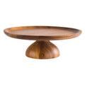 Acacia Wood Cake Stand 33cm / 13", height 8cm / 3.2" (Pre Order Only)