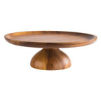 Acacia Wood Cake Stand 33cm / 13", height 8cm / 3.2" (Pre Order Only)