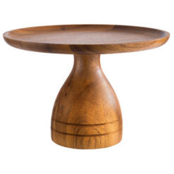Acacia Wood Cake Stand 24cm / 9.4", height 16cm / 6.3" (Pre Order Only)