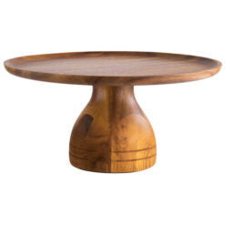 Acacia Wood Cake Stand 33cm / 13", height 16cm / 6.3" (Pre Order Only)