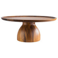 Oiled Acacia Wood Cake Stand 38.5 x 16cm (Pre Order Only)
