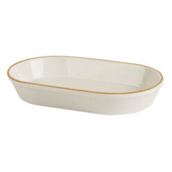 Line Gold Band Oval Salad Dish 16cm(Special Purchase Item Delivery Lead Time 14 Working Days)