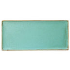 Seasons by Porcelite Sea Spray Rectangular Platter 35x15.5cm/13.75"x6"  Box of 6