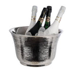 Hammered finish Bottle Cooler - Stainless Steel