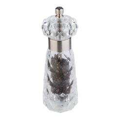 Acrylic "Diamond" Salt mill 6cm / 2.4", H:18cm / 7.1"