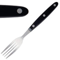 Olympia Taverna Steak Forks with Black Handles (12 Pack)