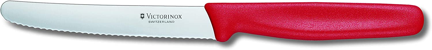 Victorinox Tomato Utility Knife Serrated Edge 11cm Red