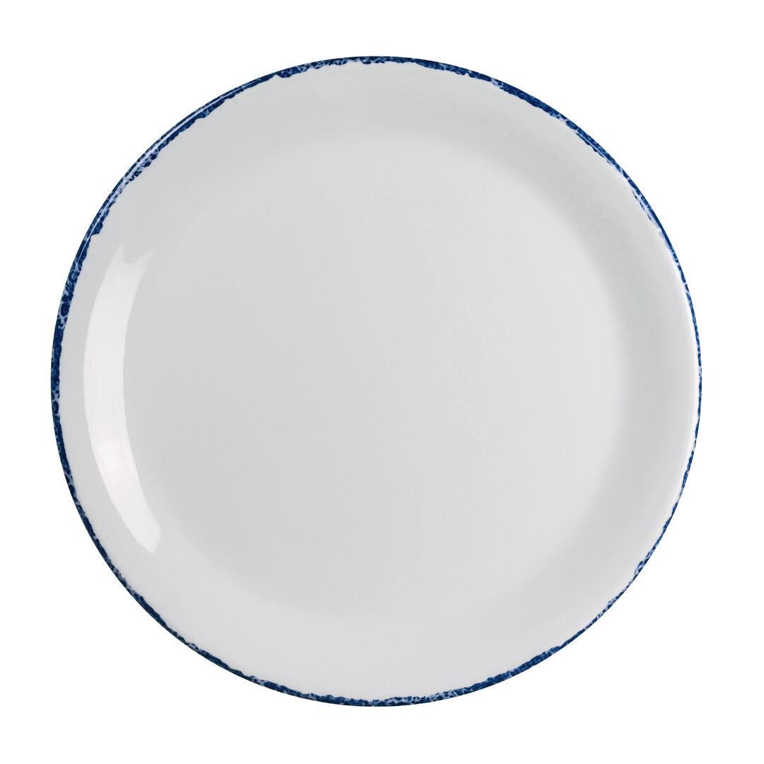 Blue Dapple Coupe Plate 25.4cm (10")