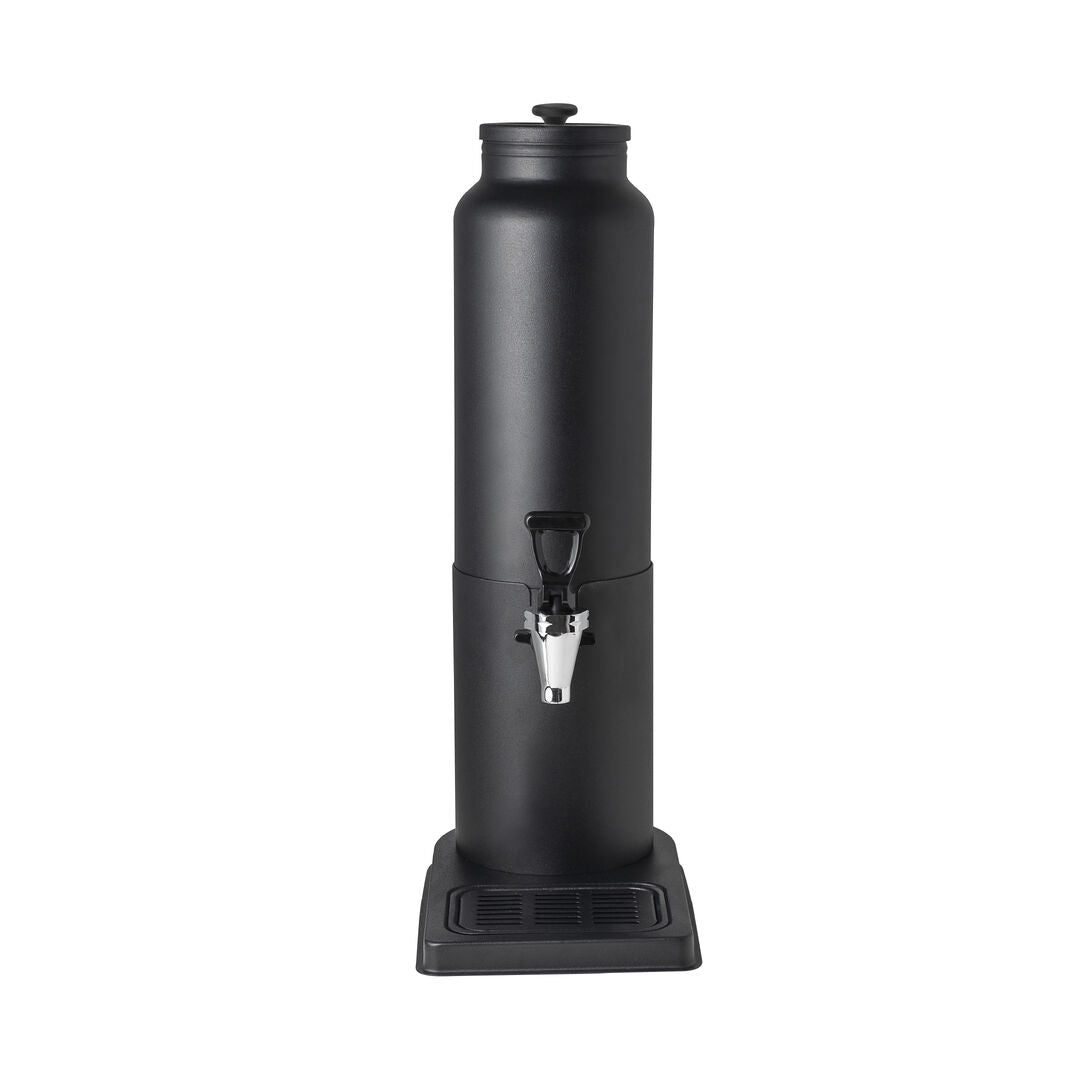 Black Insulated Milk Urn and Base 30.5 x 17.8 x 53.3cm 2.8L (12 x 7 x 21" 3Qts) (Boxes of 1)