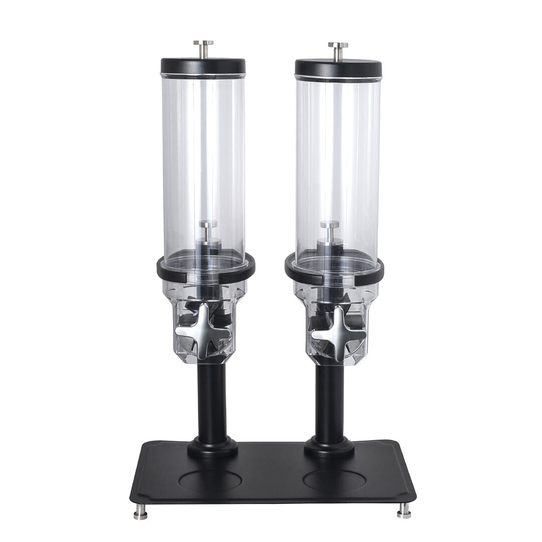 Black Double Cereal Dispenser 43.5 x 28.6 x 69.5cm 3.5ltr (17 1/8 x 11 1/4 x 27 3/8" 3 3/4qts) (Boxes of 1)