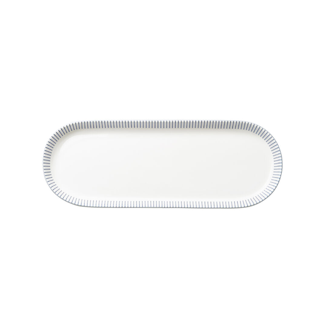 Celestine Coupe Oblong Tray 25.3 x 9.3cm (10 x 3 1/4") (Boxes of 12)