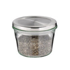 2 piece Weck Set (includes 2 x Glasses & 2 x Stainless Steel Lids)