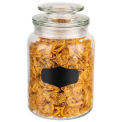 Glass Canister (includes lid & labelling area)(Pre Order Only)