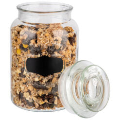 Glass Canister (includes lid & labelling area)-01 ((Pre Order Only)