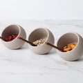 6 piece Serving Set (includes 3 x Bowls & 3 x Spoons) - Natural (Pre Order Only)