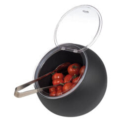 2 piece Serving Set (includes Bowl & Hinged Cover) - Black (Pre Order Only)