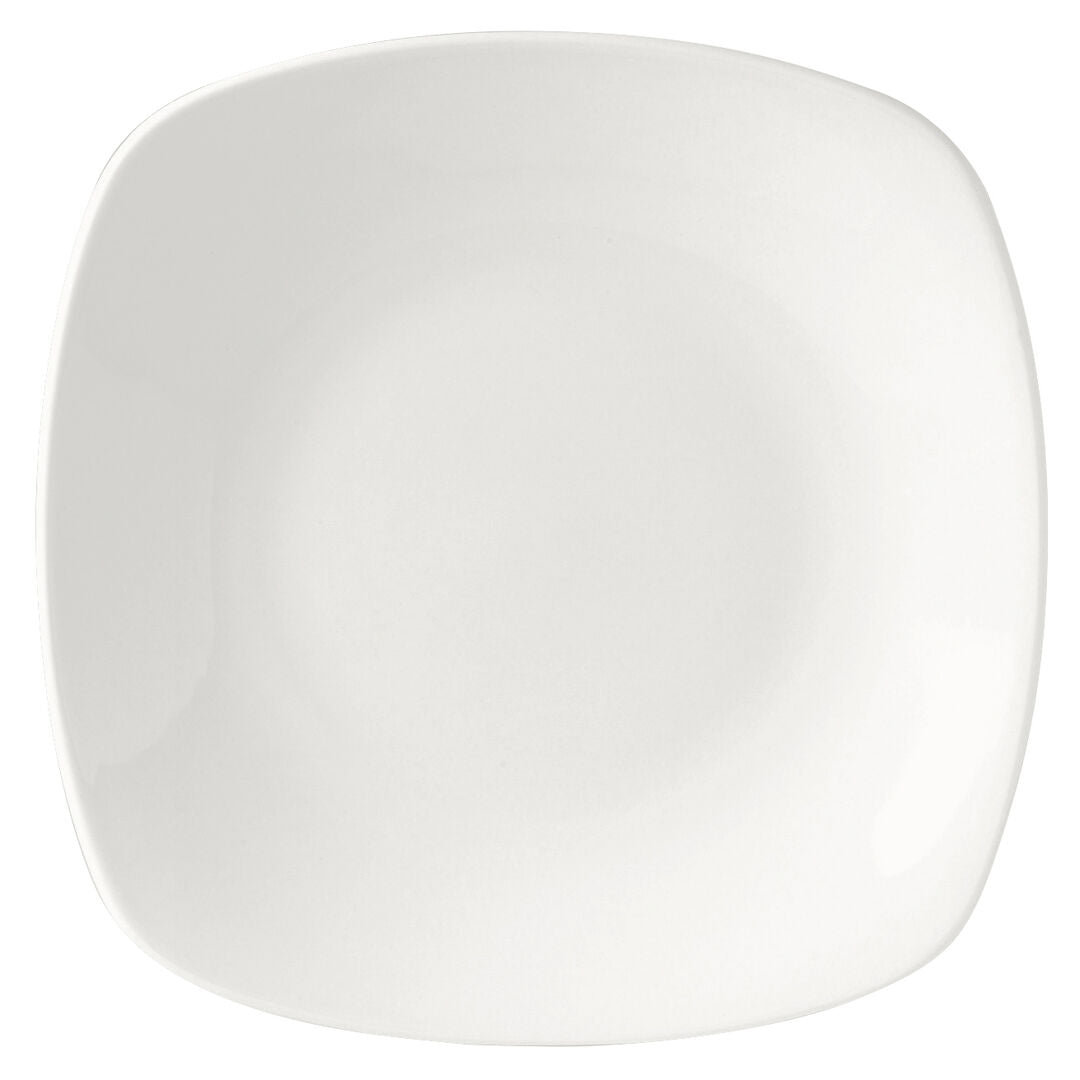 Monaco White Quadro Plate 28cm (11")