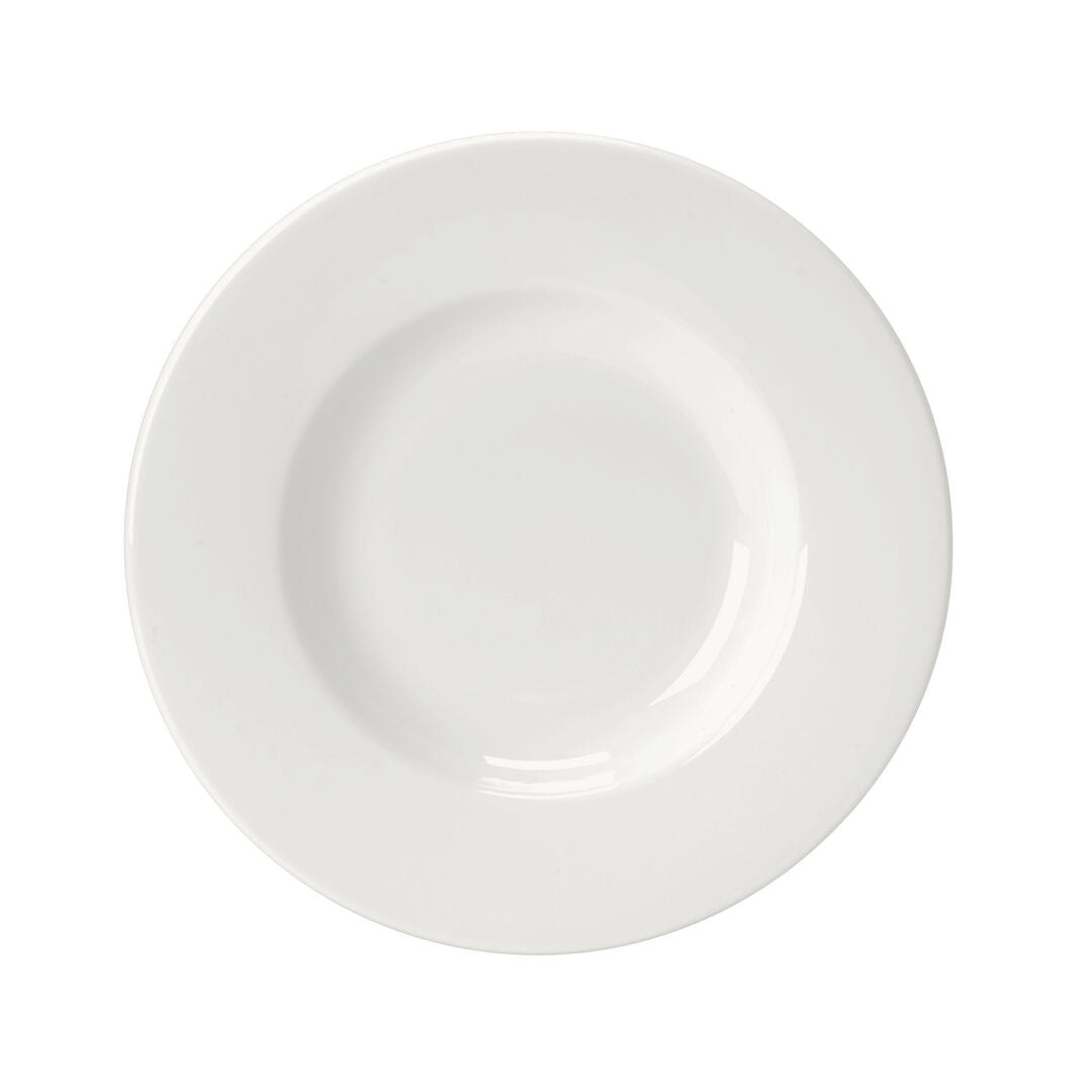 Monaco White Rococo Can Saucer 16.5cm (6 1/2")