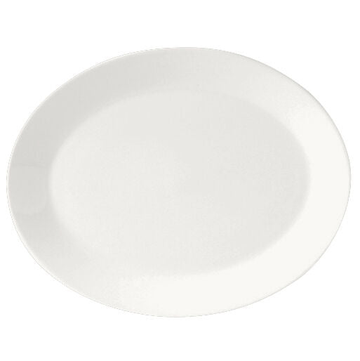 Monaco White Oval Coupe Plate 28cm (11") Box of 12