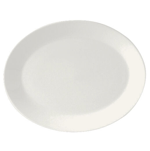 Monaco White Oval Coupe Plate 33cm (13")