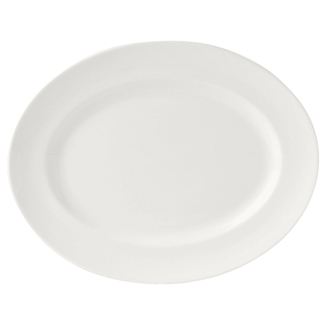Monaco White Oval Vogue Plate 20.25cm (8") Box of 24