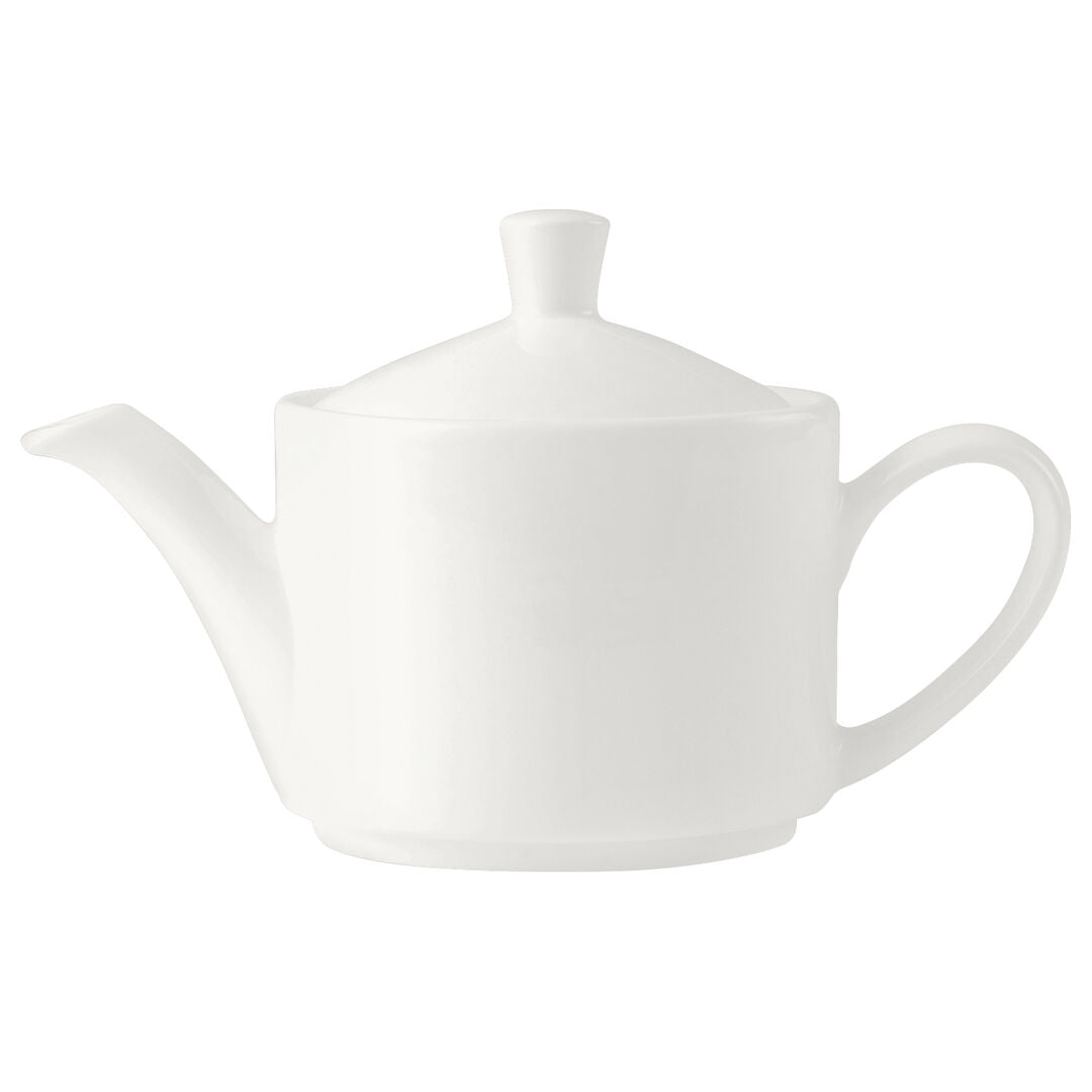 Monaco White Vogue Teapot 42.5cl (15oz) Lid C666 Box of 6