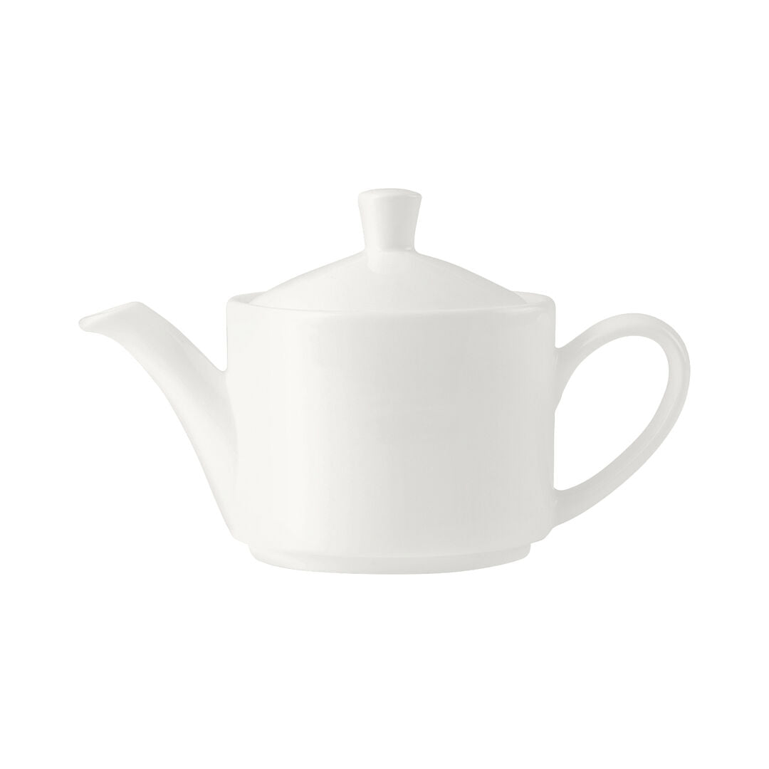 Monaco White Vogue Teapot 34cl (12oz) Lid C666 Box of 6