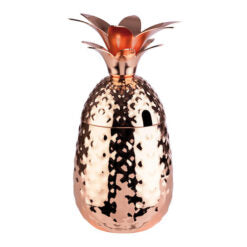 Pineapple Barrel Mug - Copper look, Stainless Steel Cup 9cm