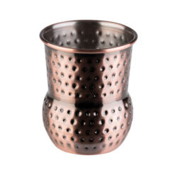 Antique Hammered Copper look Mini Shot Barrel Mugs - 4 piece
