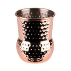 Glossy Hammered Copper look Mini Shot Barrel Mugs - 4 piece