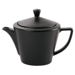 Seasons by Porcelite Graphite Conic Tea Pot 50cl/18oz Box of 6