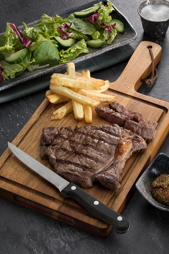 Utopia Black Handled Steak Knife(Box of 12)