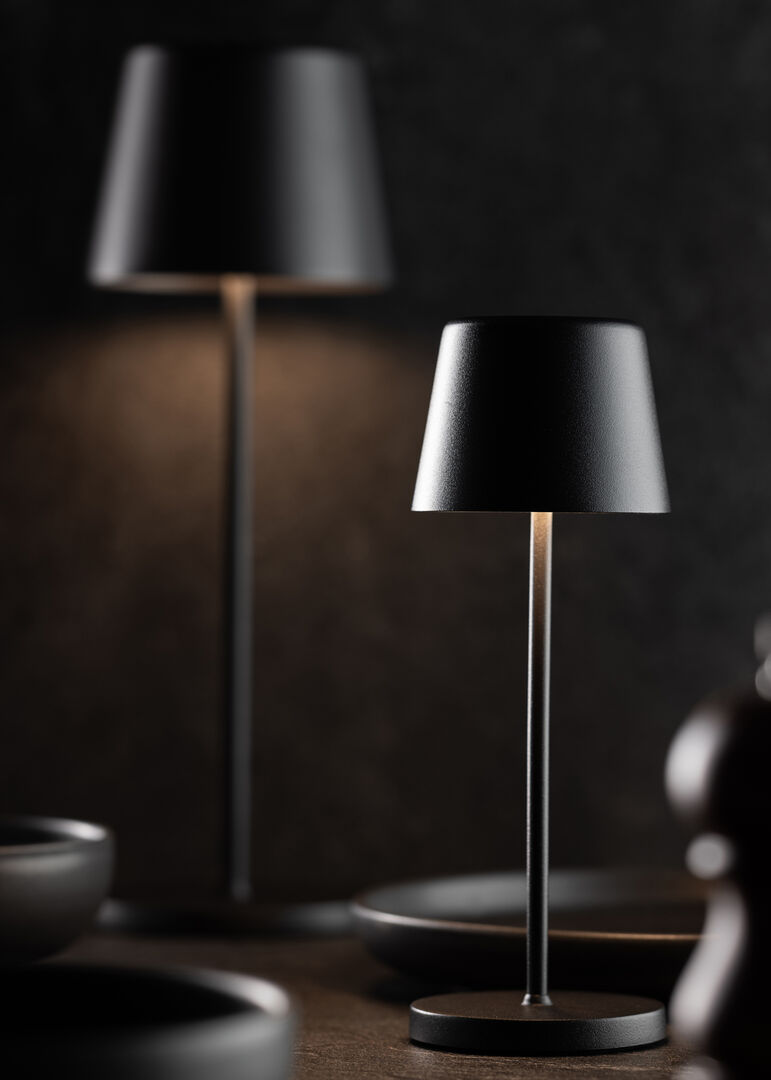 Utopia Bermuda Micro LED Cordless Lamp 21cm - Black