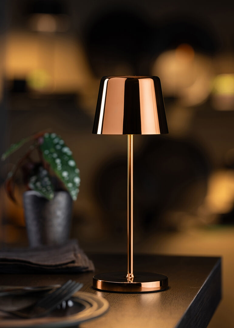 Utopia Bermuda LED Cordless Lamp 32cm - Copper