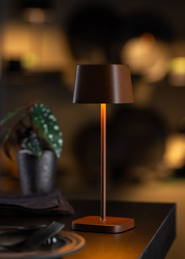 Utopia Montego Micro LED Cordless Lamp 20cm - Corten