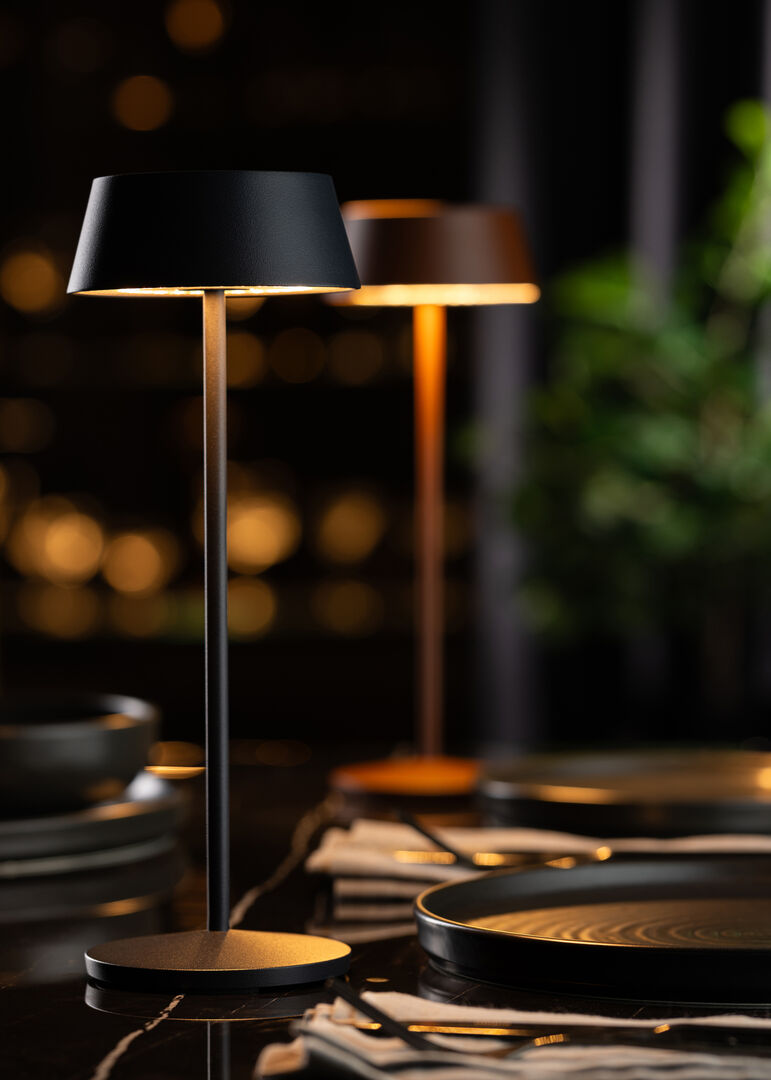 Utopia Martinique LED Cordless Lamp 30cm - Black
