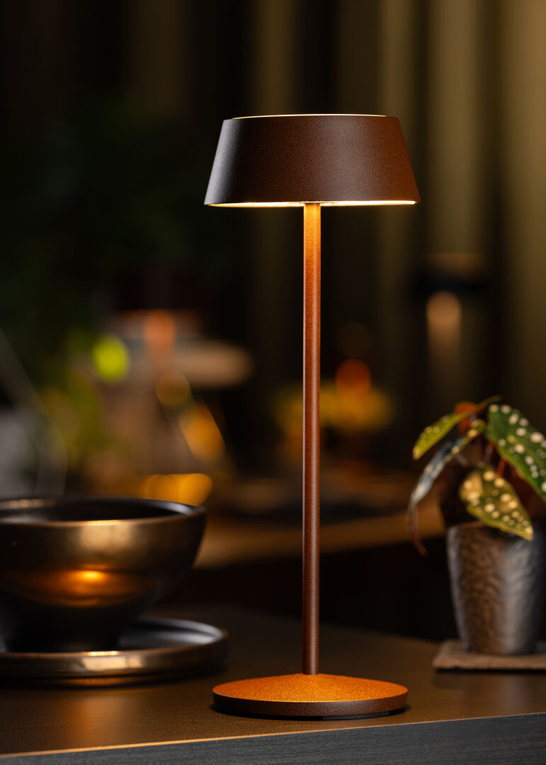 Utopia Martinique LED Cordless Lamp 30cm - Corten