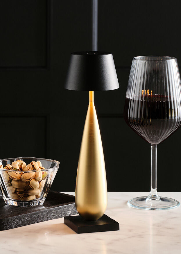 Tobermory LED Cordless Lamp - Champagne Base - RE