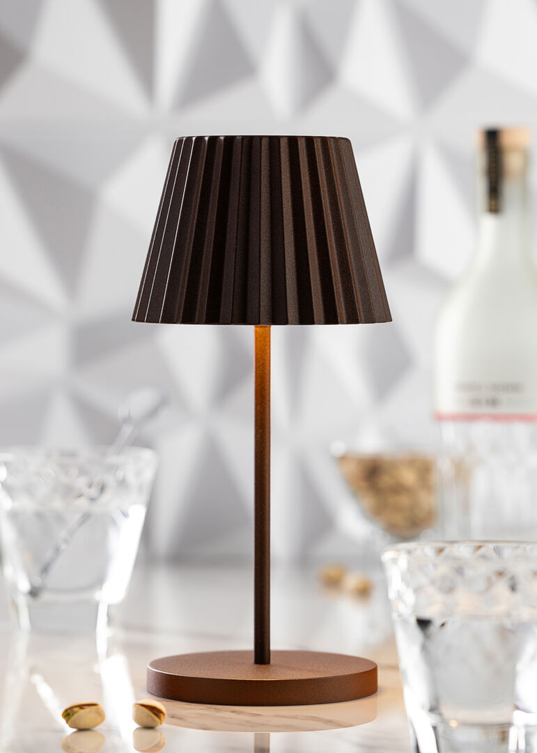 Utopia Dominica LED Cordless Lamp 26cm - Cocoa