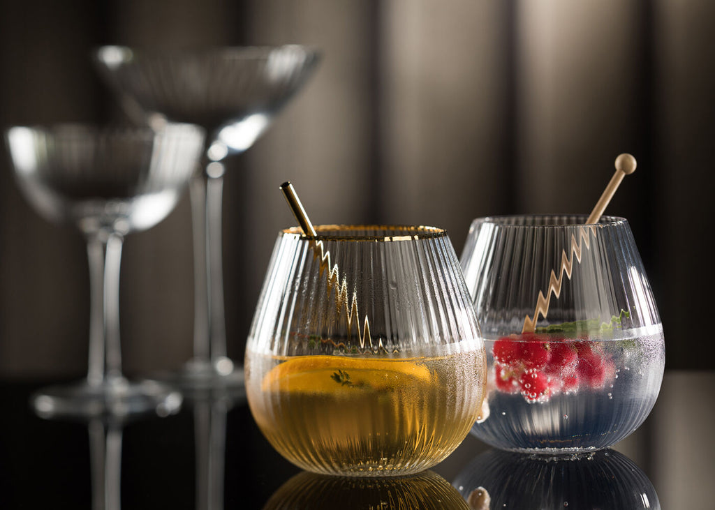 Utopia Hayworth Stemless Gin 22oz (65cl) - Gold Rim