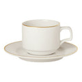 Academy Event Gold Band Saucer To Fit Stacking Cup (A322107) (Special Purchase Item Delivery Lead Time 14 Working Days)