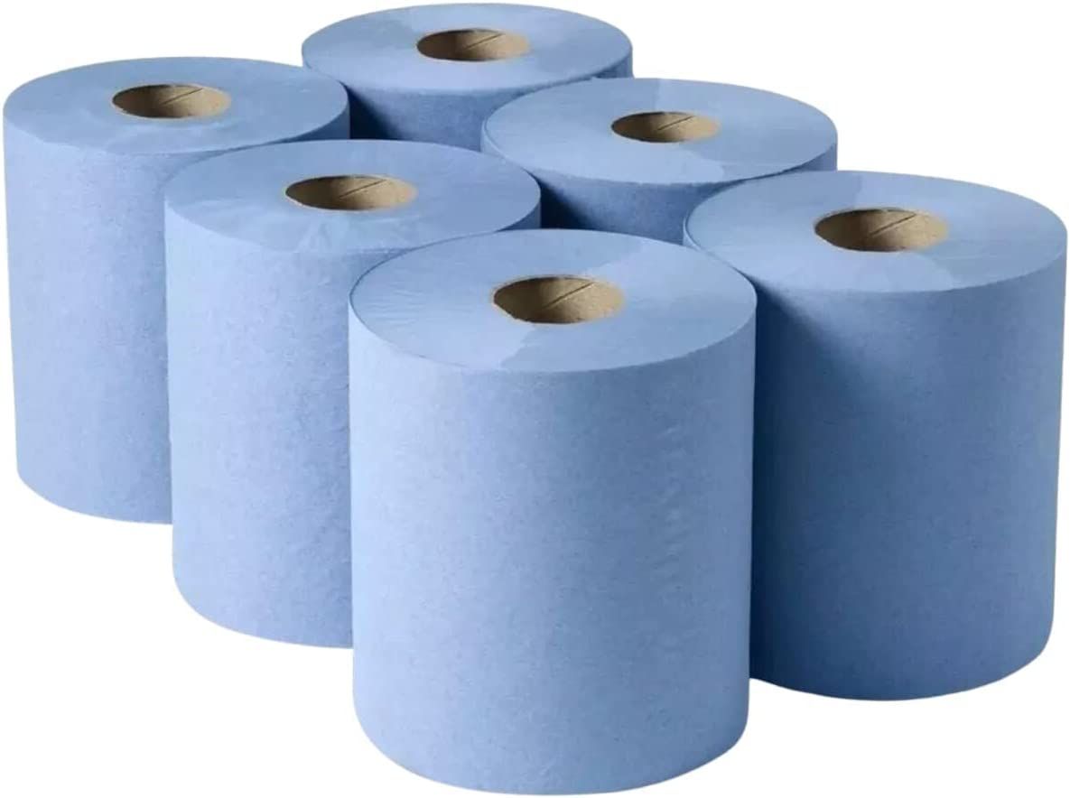 Dace Embossed Blue Centre Feed 70m  (400 sheets) Pack of 6