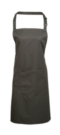 Dark Grey Bib Apron With Pocket 72x86cm