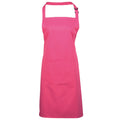 Pink Bib Apron With Pocket 72x86cm