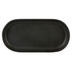 Rustico Carbon Oval Tray 30x 15cm Box of 6
