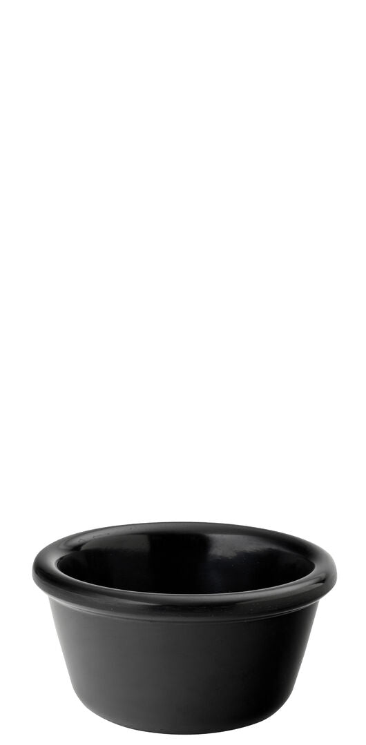 Utopia Plain Black Ramekin 4oz (12cl)(Box of 48)