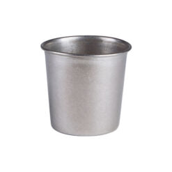 Antique Steel Chip Cup 85mm x 85mm
