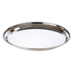 Stainless Steel Round Flat Bar Tray 35cm