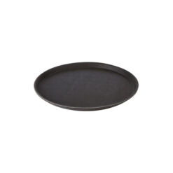 Black Round Non-Slip Bar Tray 27.5cm